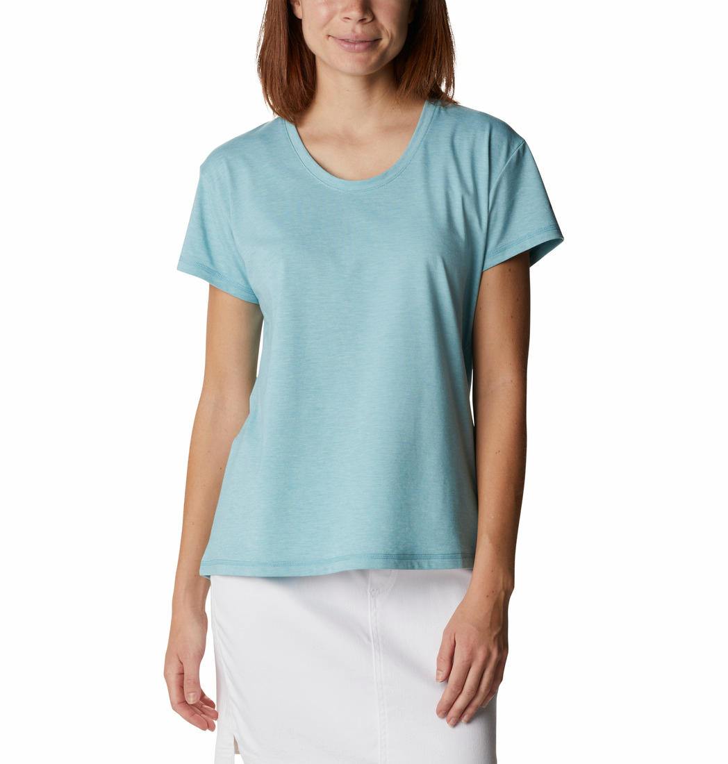 Columbia Women Blue Sun Trek SS T-Shirt