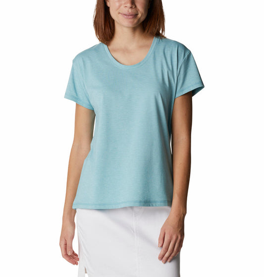 Columbia Women Blue Sun Trek SS T-Shirt