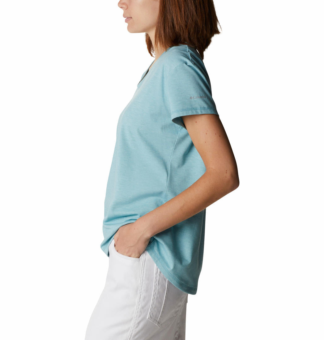 Columbia Women Blue Sun Trek SS T-Shirt