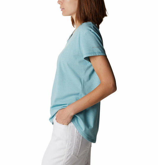 Columbia Women Blue Sun Trek SS T-Shirt