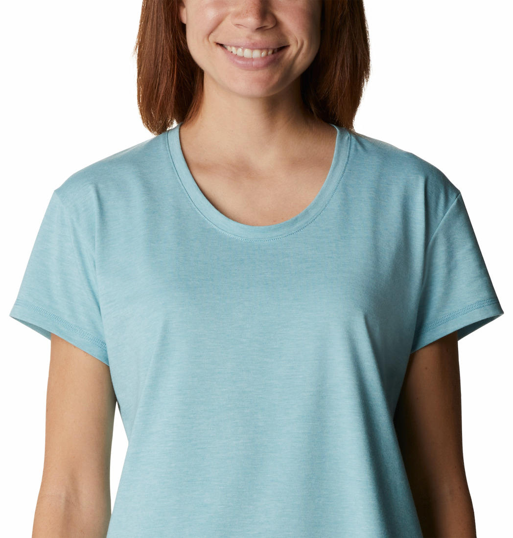 Columbia Women Blue Sun Trek SS T-Shirt