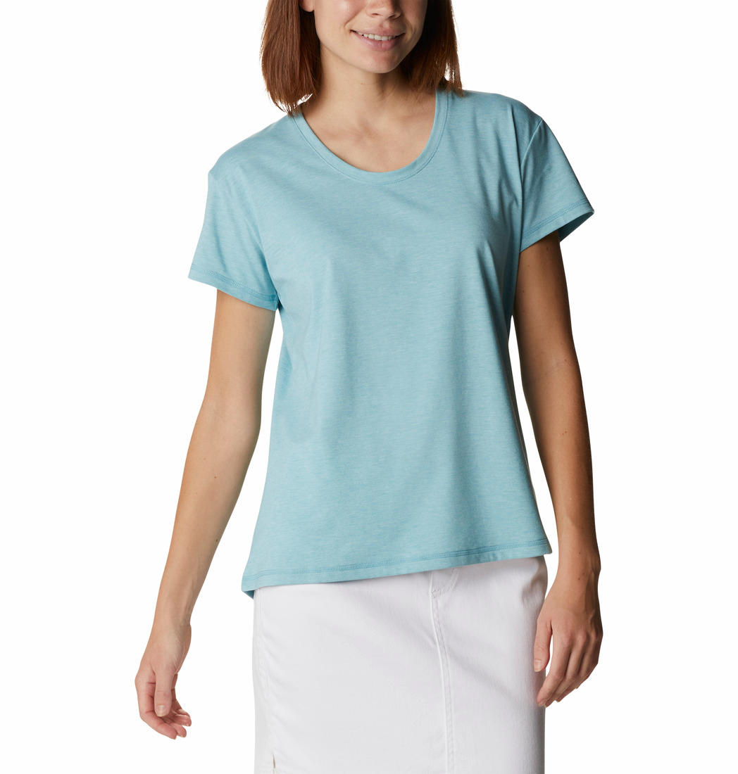 Columbia Women Blue Sun Trek SS T-Shirt