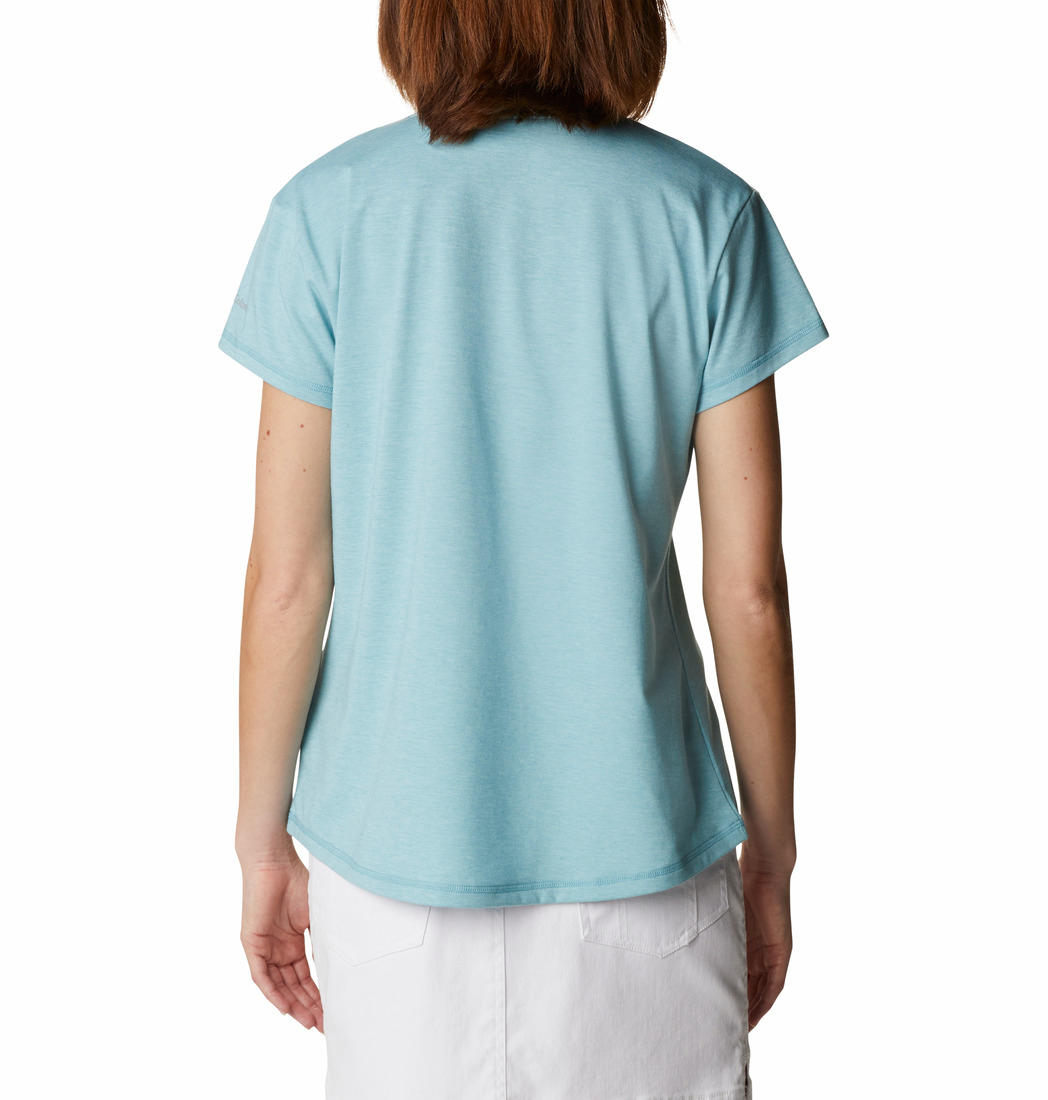 Columbia Women Blue Sun Trek SS T-Shirt