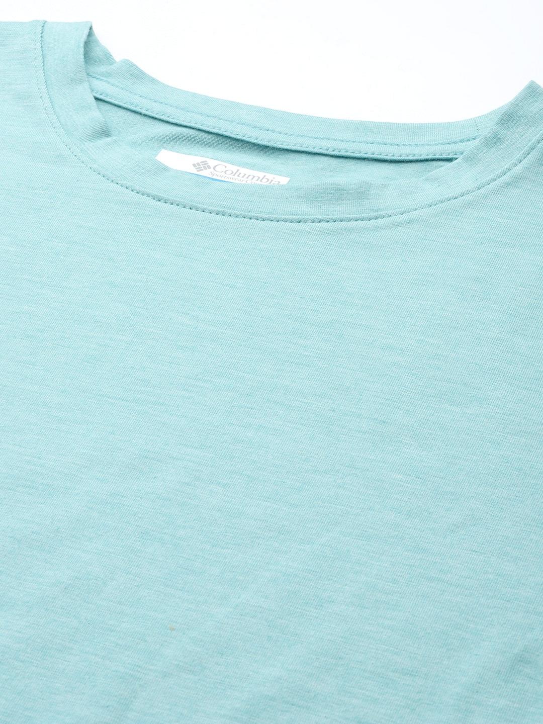 Columbia Women Blue Sun Trek SS T-Shirt