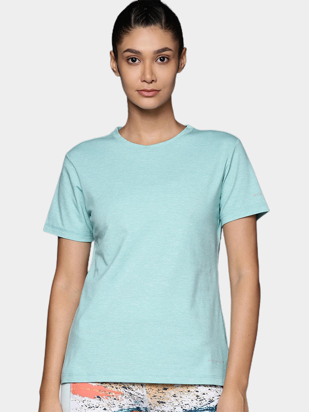 Columbia Women Blue Sun Trek SS T-Shirt