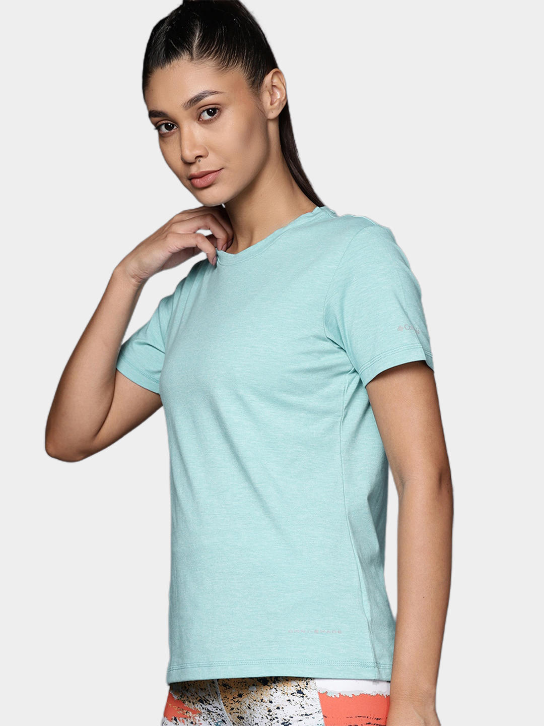 Columbia Women Blue Sun Trek SS T-Shirt