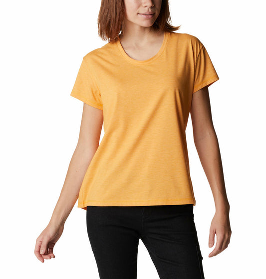 Columbia Women Yellow Sun Trek SS T-Shirt