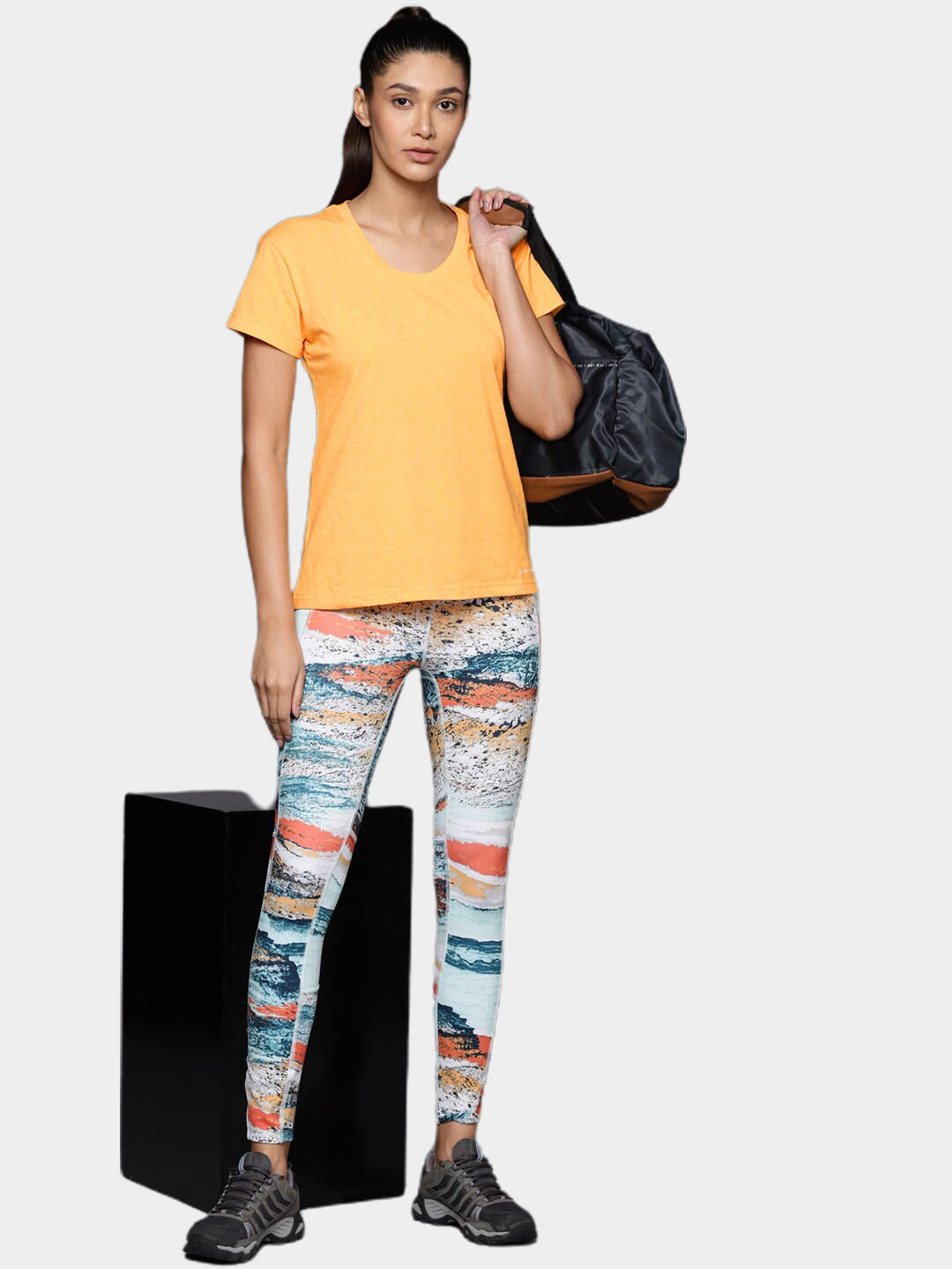 Columbia Women Yellow Sun Trek SS T-Shirt
