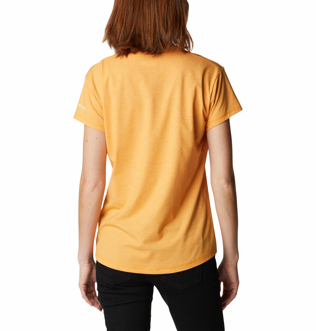 Columbia Women Yellow Sun Trek SS T-Shirt