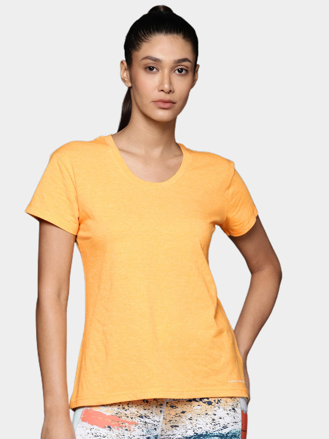 Columbia Women Yellow Sun Trek SS T-Shirt
