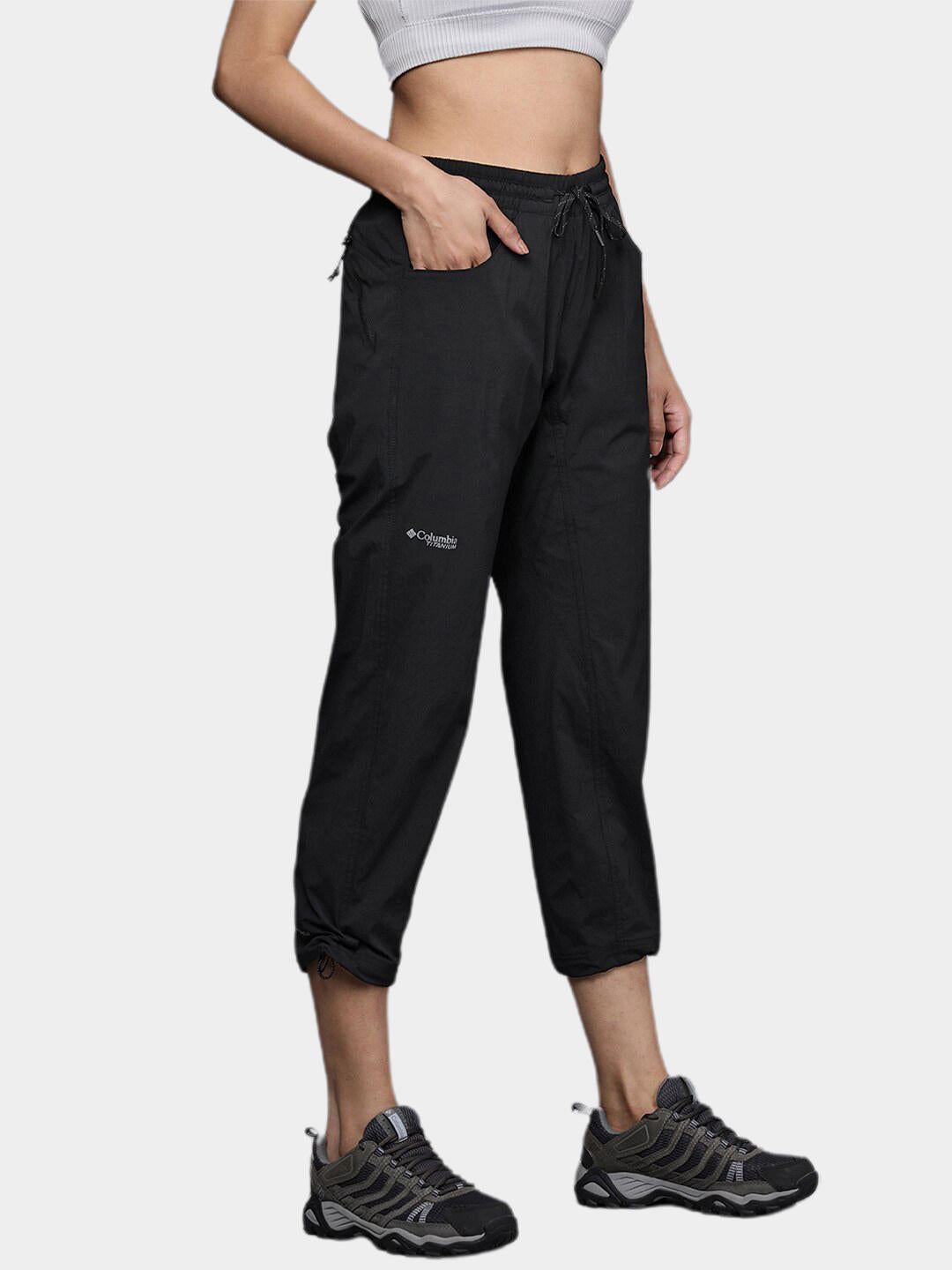 Columbia Women Black W Titan Pass Lightweight Pant