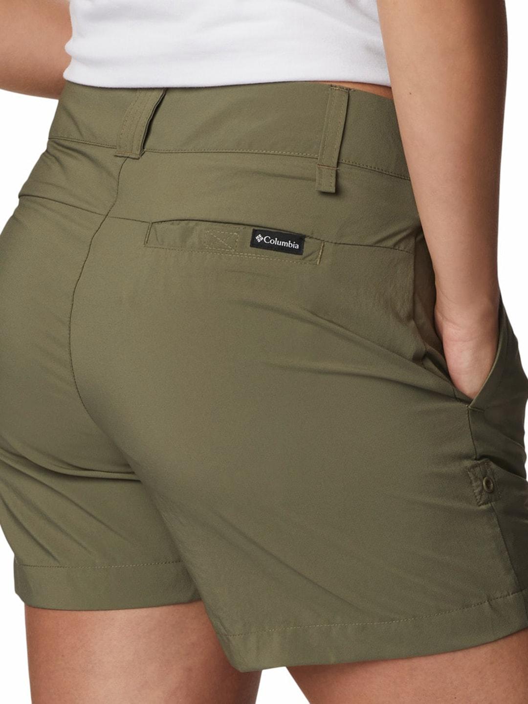 Columbia Women Olive Silver Ridge Utility Shorts