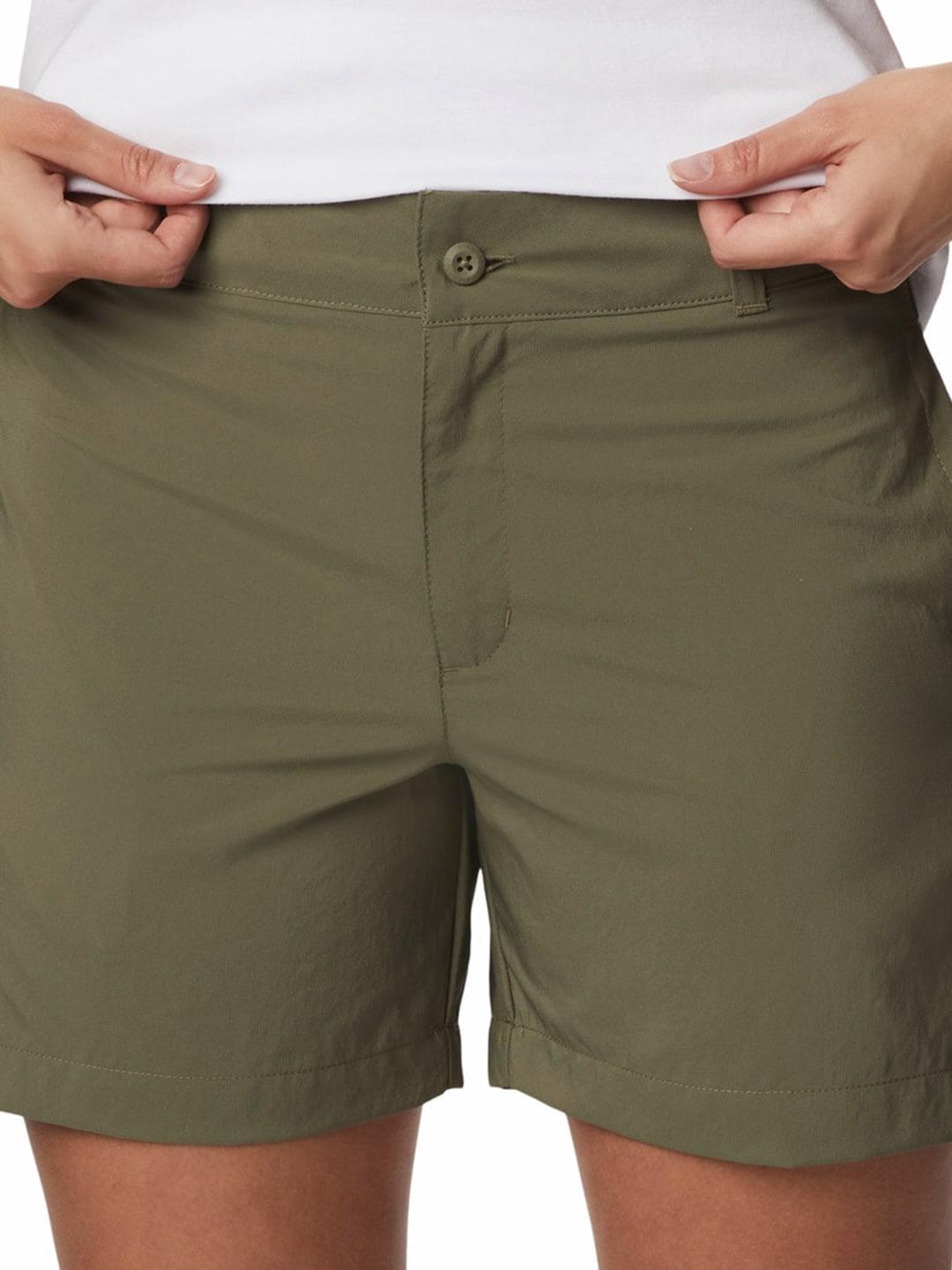 Columbia Women Olive Silver Ridge Utility Shorts