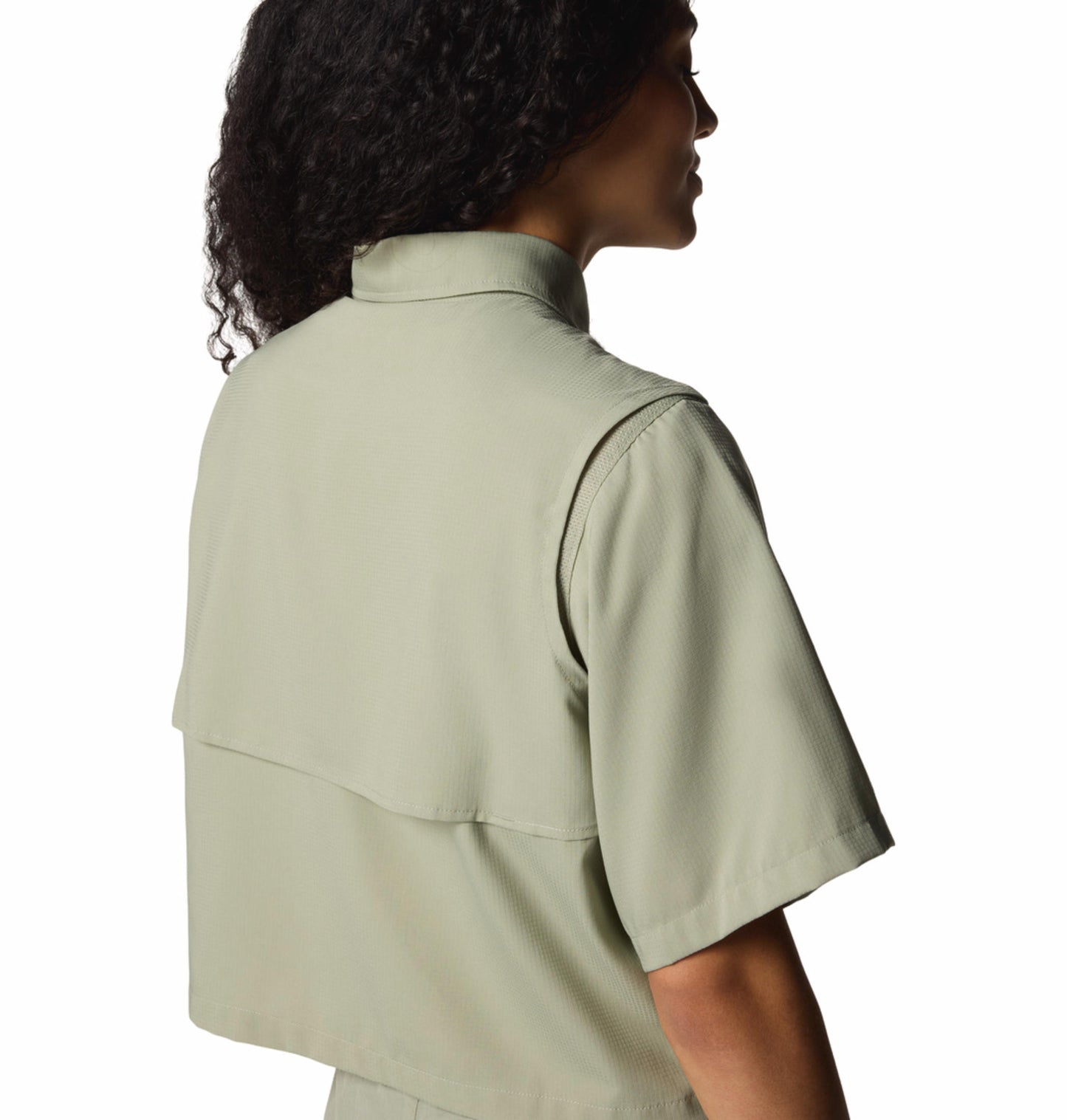 Columbia Womens Green Omni-Wick Elevated View Utility Short Sleeve Shirt