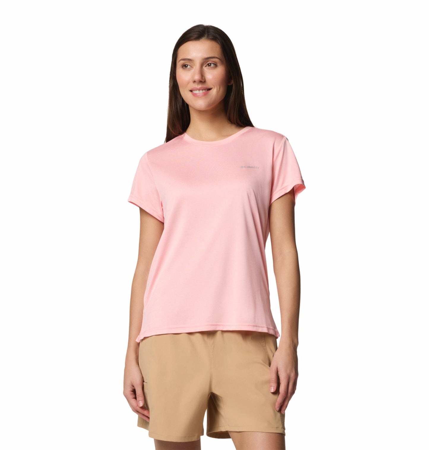 Columbia Women's Pink Omni-Wick BlueVista Hill Performance T-Shirt