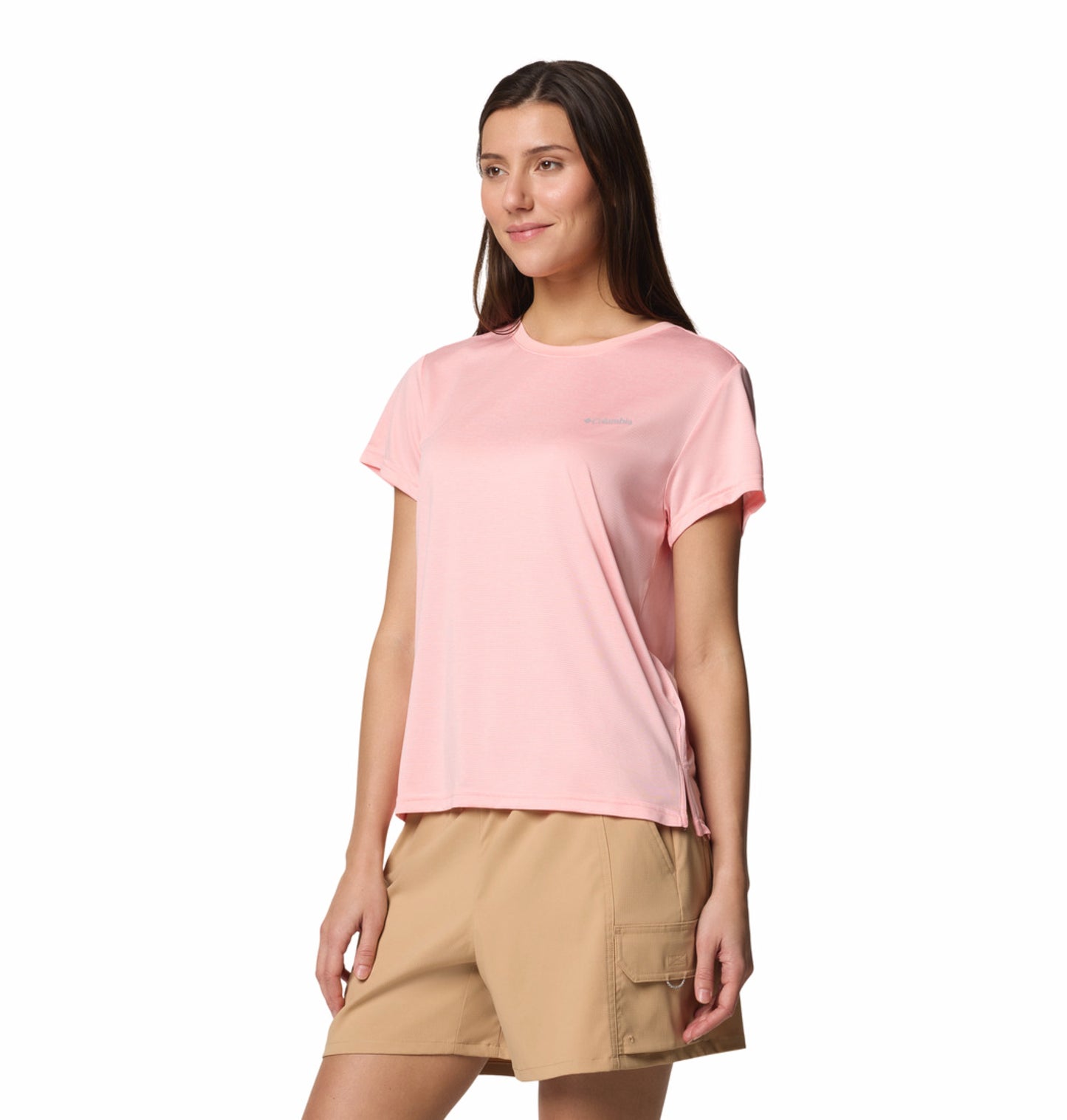 Columbia Women's Pink Omni-Wick BlueVista Hill Performance T-Shirt