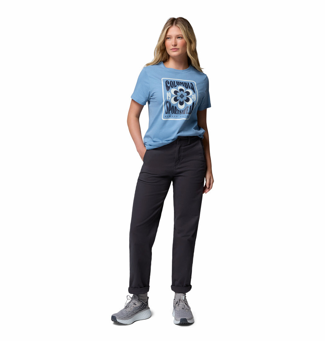 Columbia Women Blue Rolling Bend Graphic Tshirt