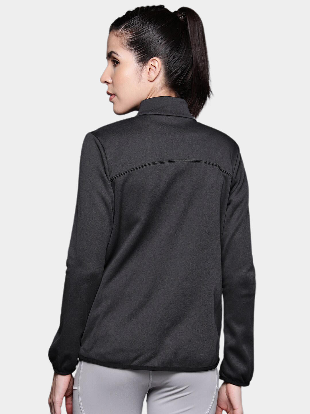 Columbia Women Black Col Hike Tech Fleece FZ Fleece Jacket