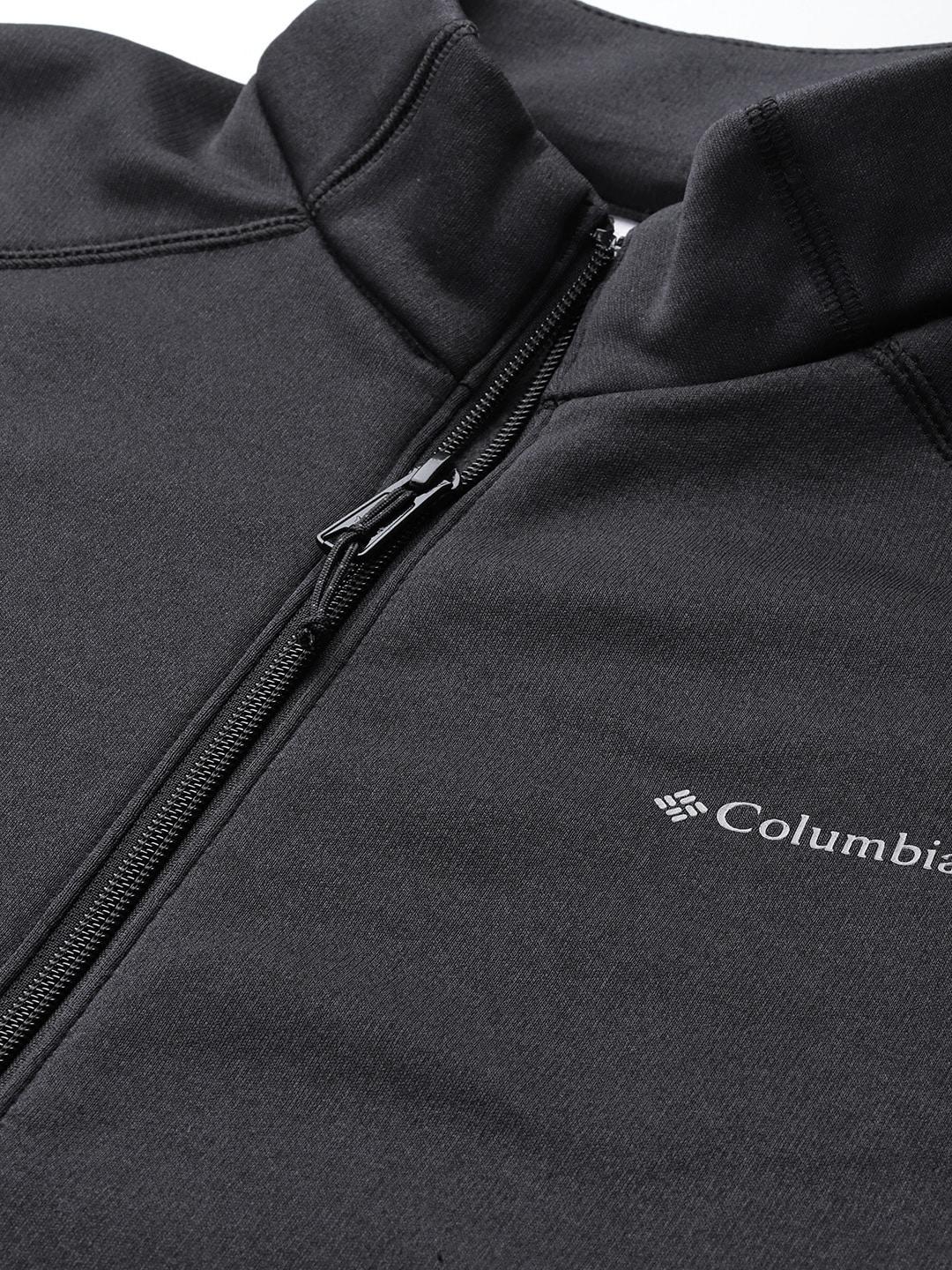 Columbia Women Black Col Hike Tech Fleece FZ Fleece Jacket