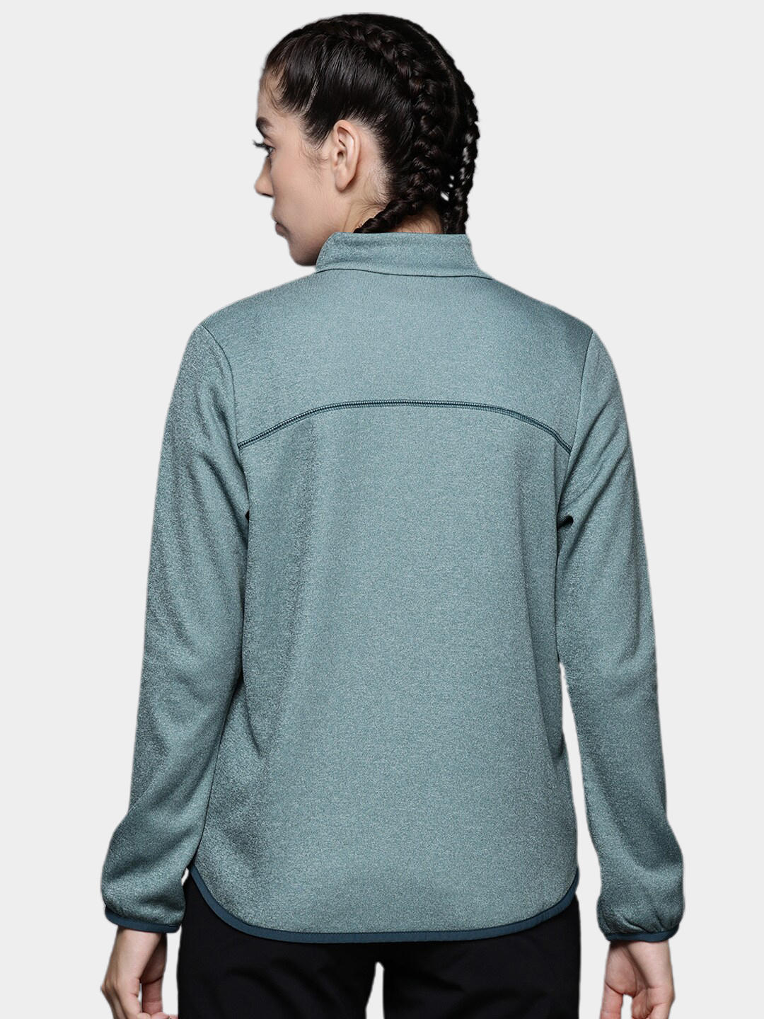 Columbia Women Green Col Hike Tech Fleece FZ Fleece Jacket
