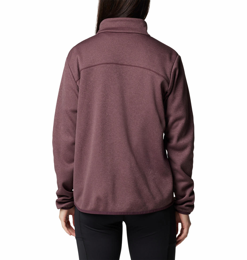 Columbia Womens Red Col Hike Tech Fleece FZ Jacket