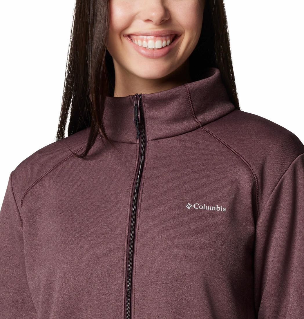 Columbia Womens Red Col Hike Tech Fleece FZ Jacket