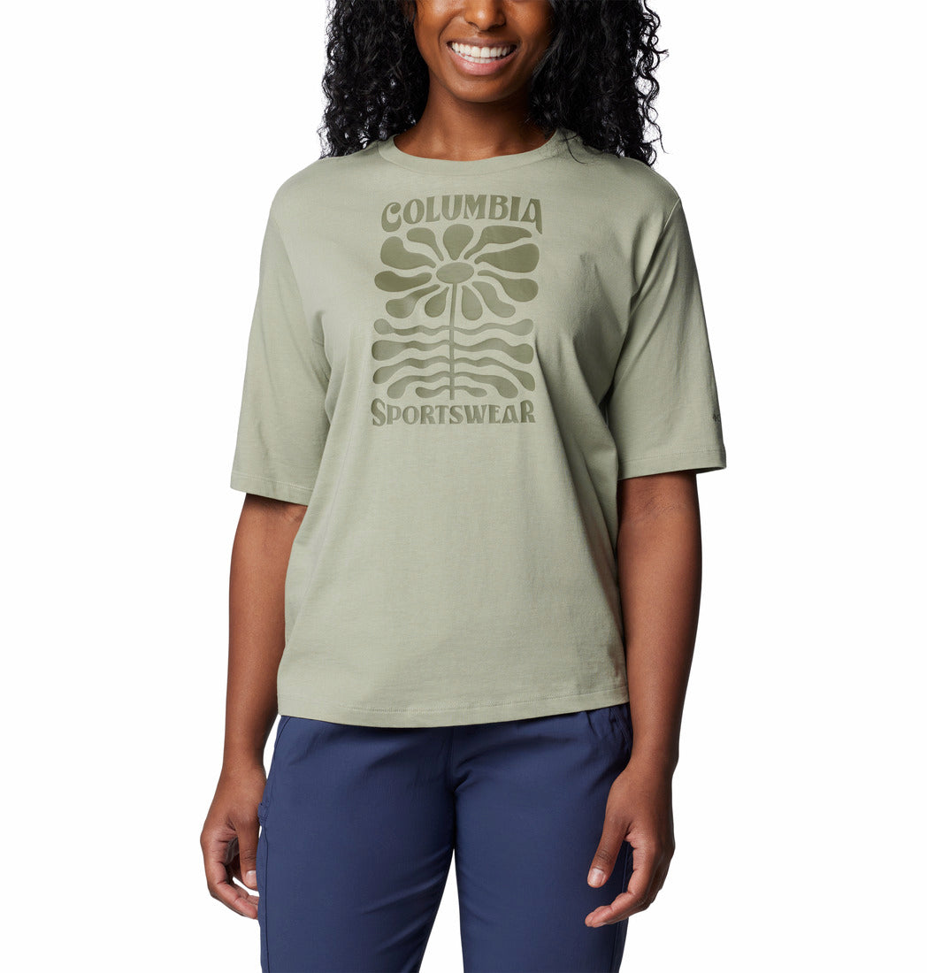 Columbia Women Green North Cascades Relaxed Tee