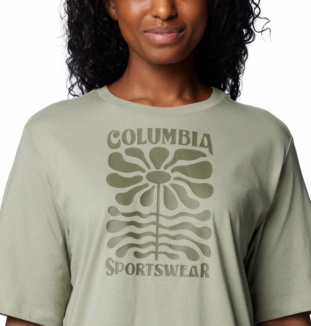 Columbia Women Green North Cascades Relaxed Tee