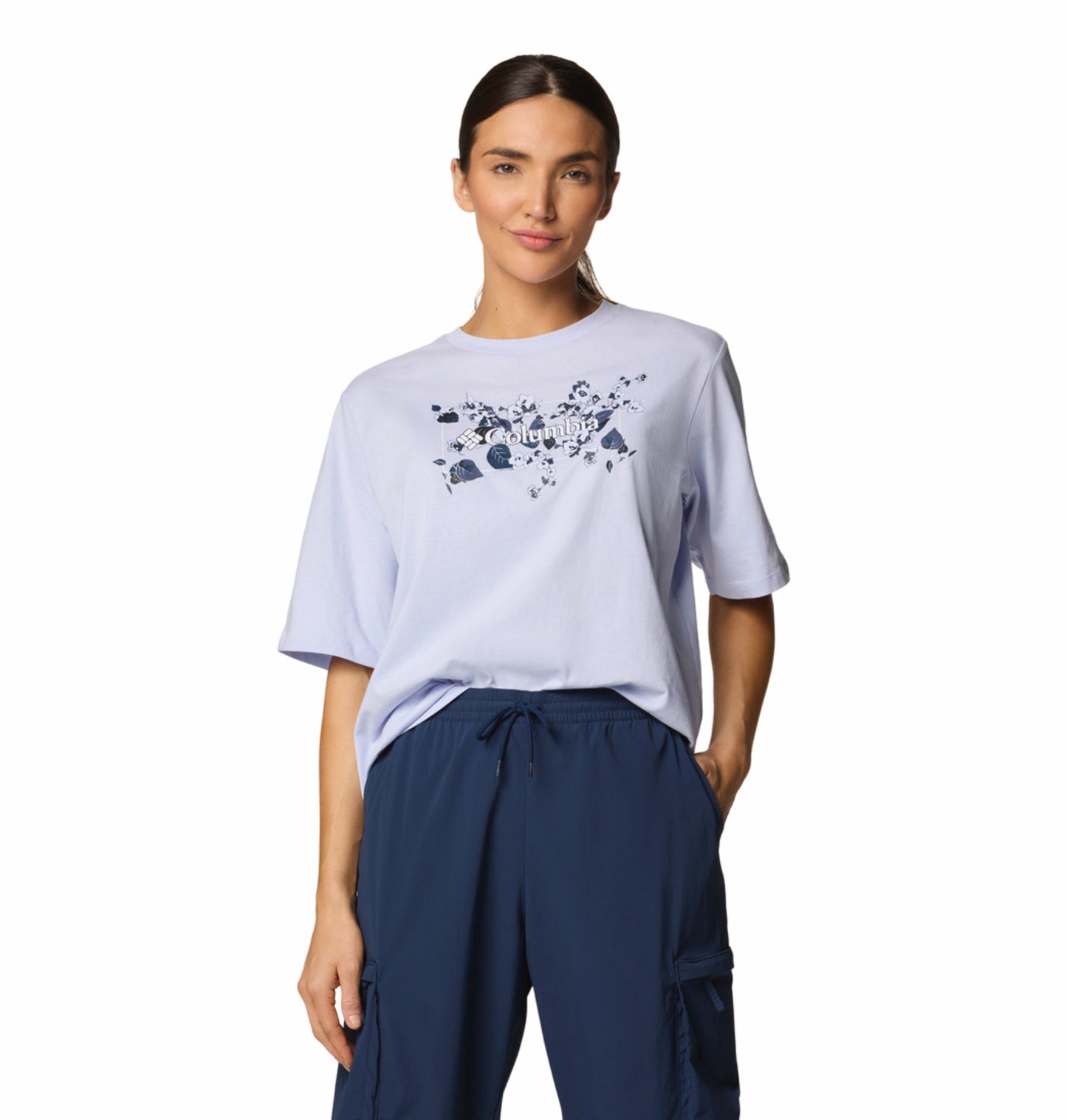 Columbia Women Purple North Cascades Relaxed Tee