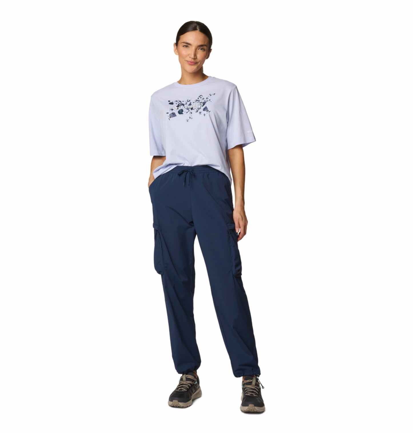 Columbia Women Purple North Cascades Relaxed Tee