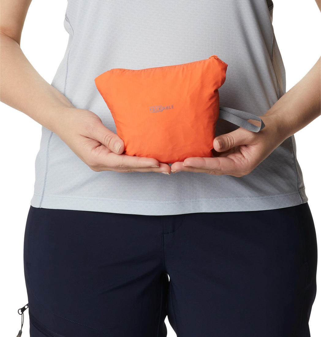 Columbia Women Orange W Titan Pass Lightweight 1/2 Zip Shirts