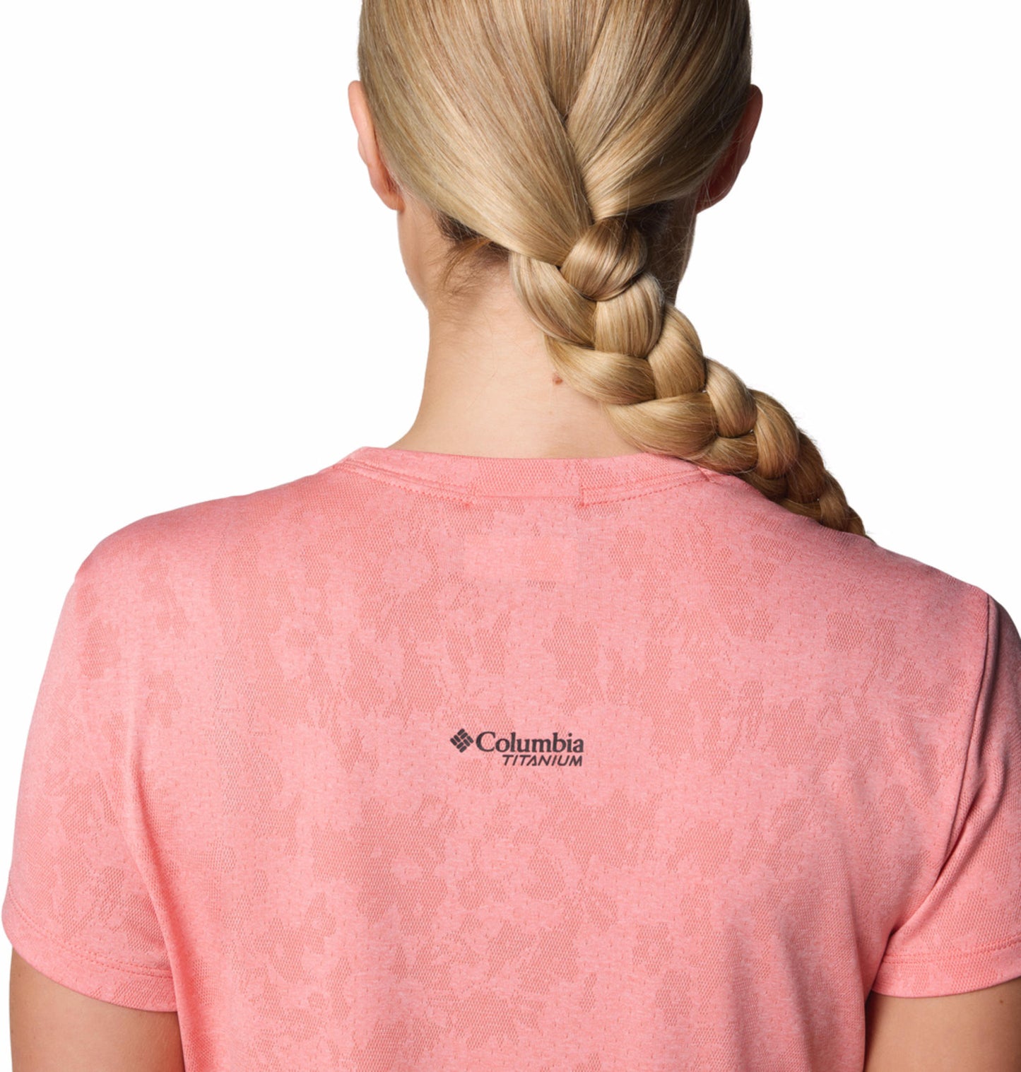 Columbia Womens Pink Omni-Wick Bluebird Canyon Short Sleeve Crew Tshirt