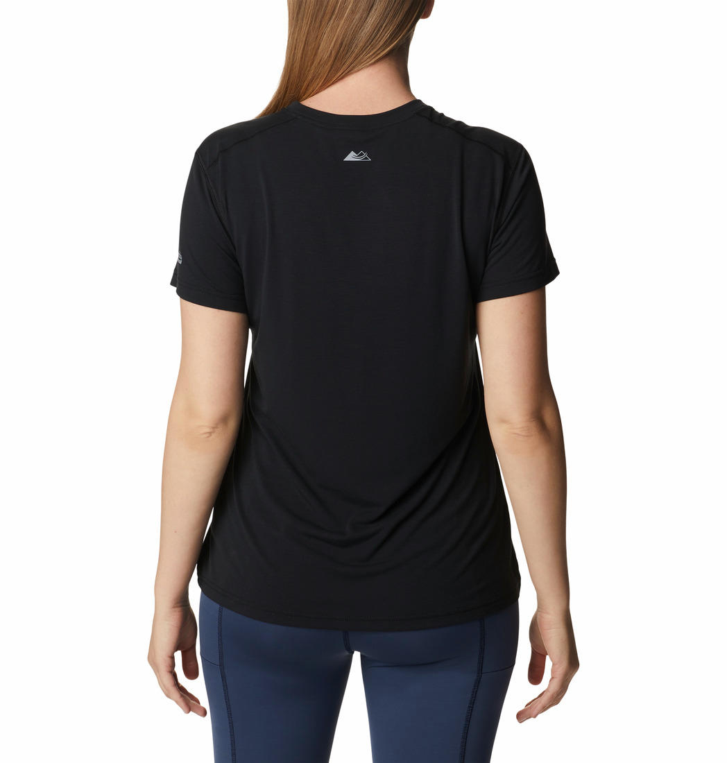 Columbia Womens Black W Endless Trail Running Tech Tee