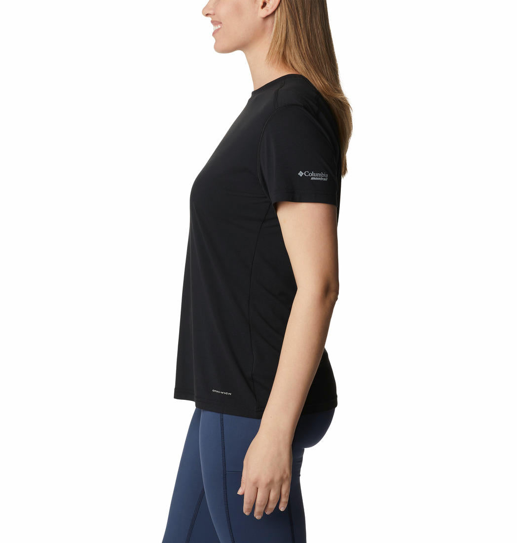 Columbia Womens Black W Endless Trail Running Tech Tee