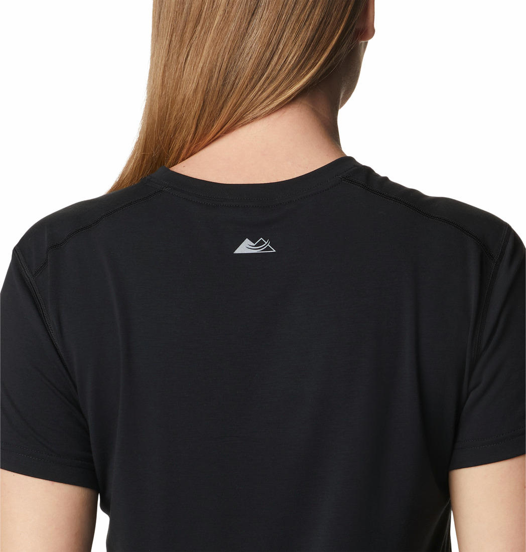Columbia Womens Black W Endless Trail Running Tech Tee