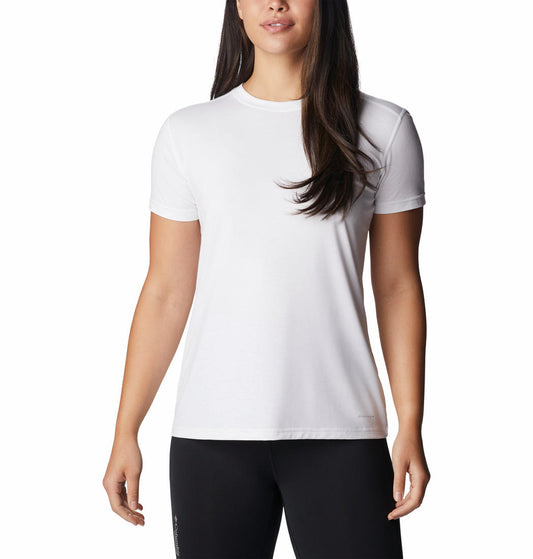 Columbia Women White W Endless Trail Running Tech T-Shirt