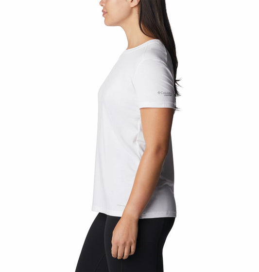 Columbia Women White W Endless Trail Running Tech T-Shirt