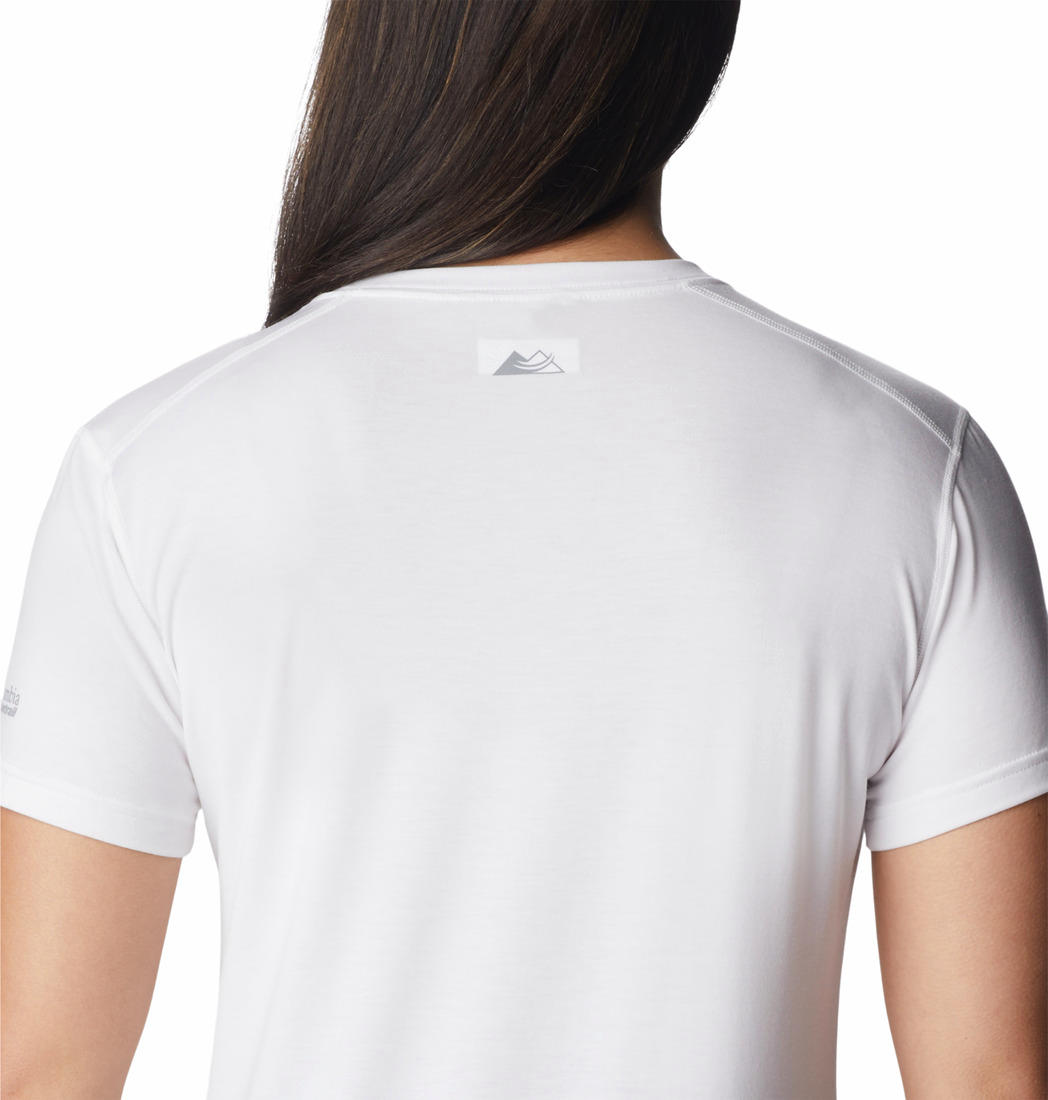 Columbia Women White W Endless Trail Running Tech T-Shirt