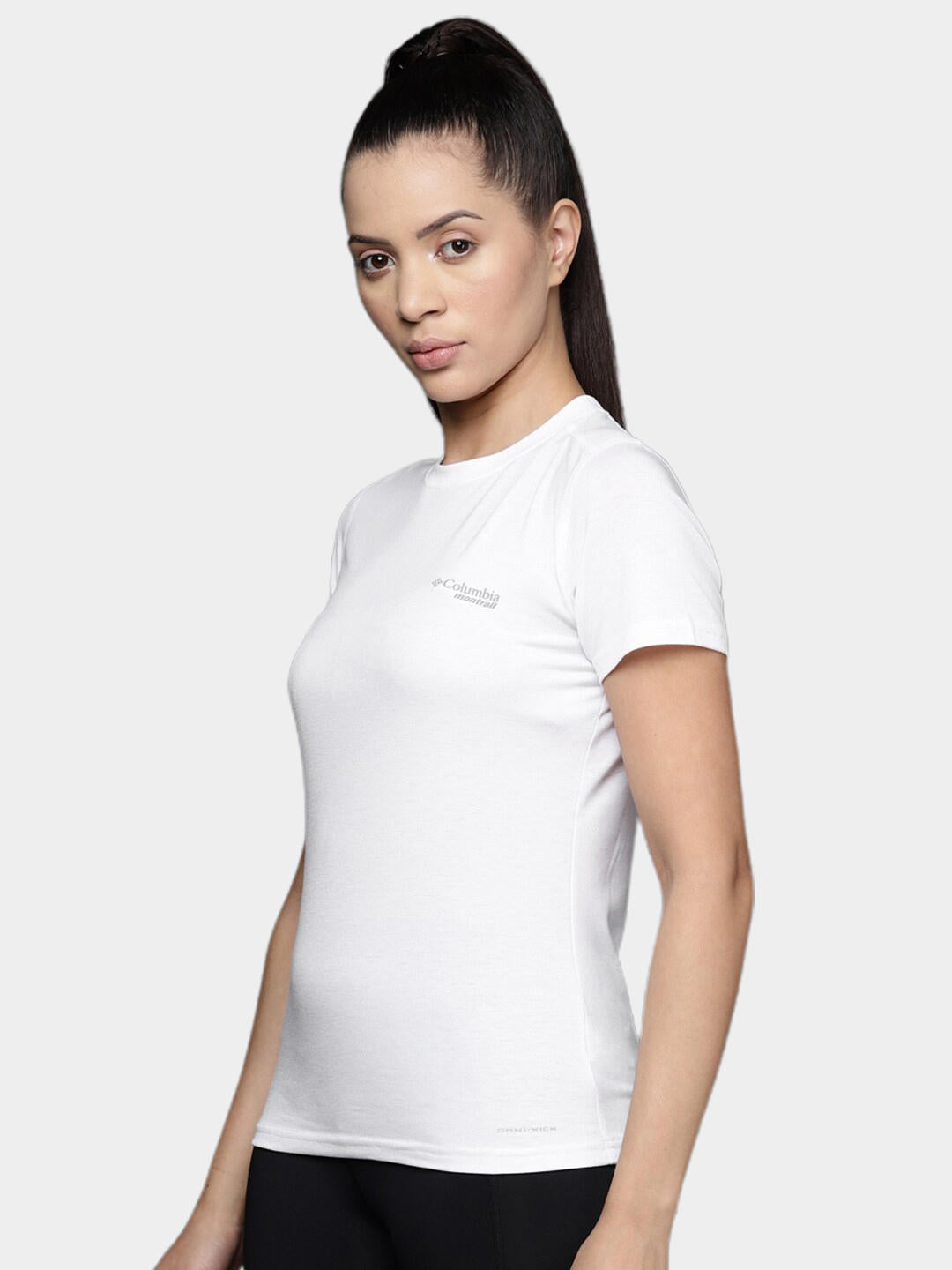 Columbia Women White W Endless Trail Running Tech T-Shirt