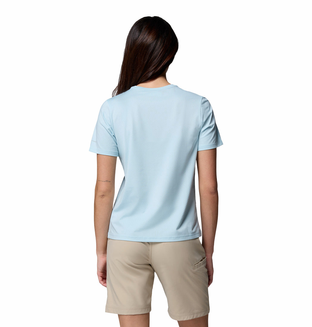 Columbia Women's Blue Omni-Freeze Wild Springs Crew Neck T-Shirt