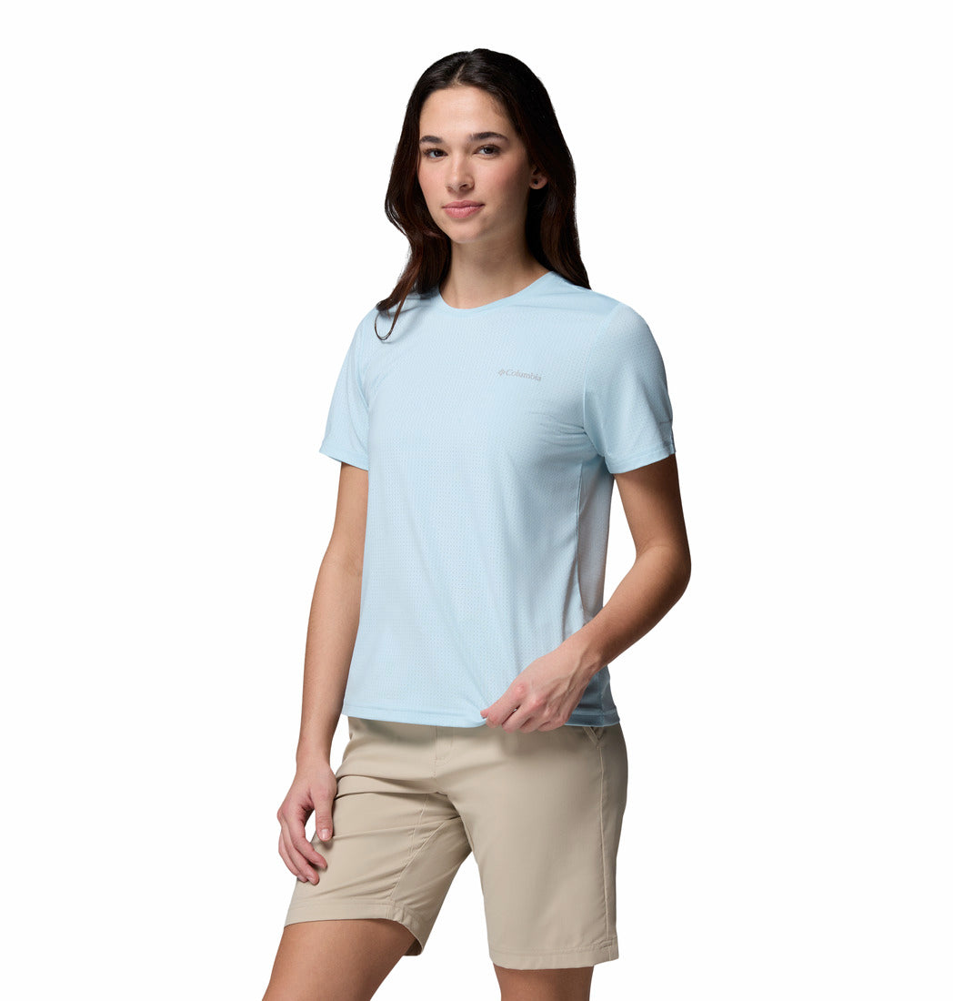 Columbia Women's Blue Omni-Freeze Wild Springs Crew Neck T-Shirt