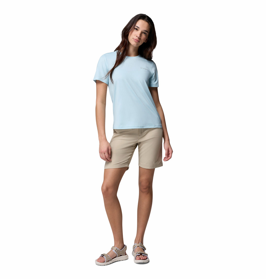 Columbia Women's Blue Omni-Freeze Wild Springs Crew Neck T-Shirt