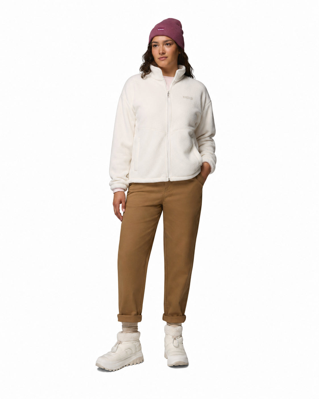 women white mtr timber meadow fleece jacket