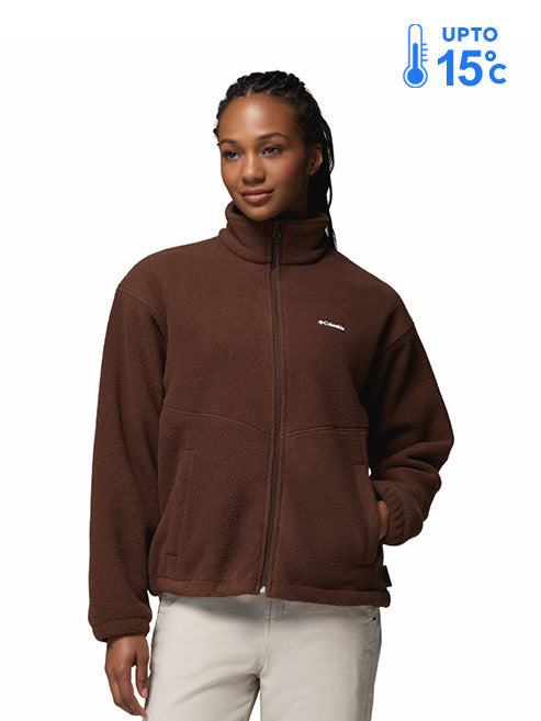 Columbia Women Brown MTR Timber Meadow Fleece Jacket