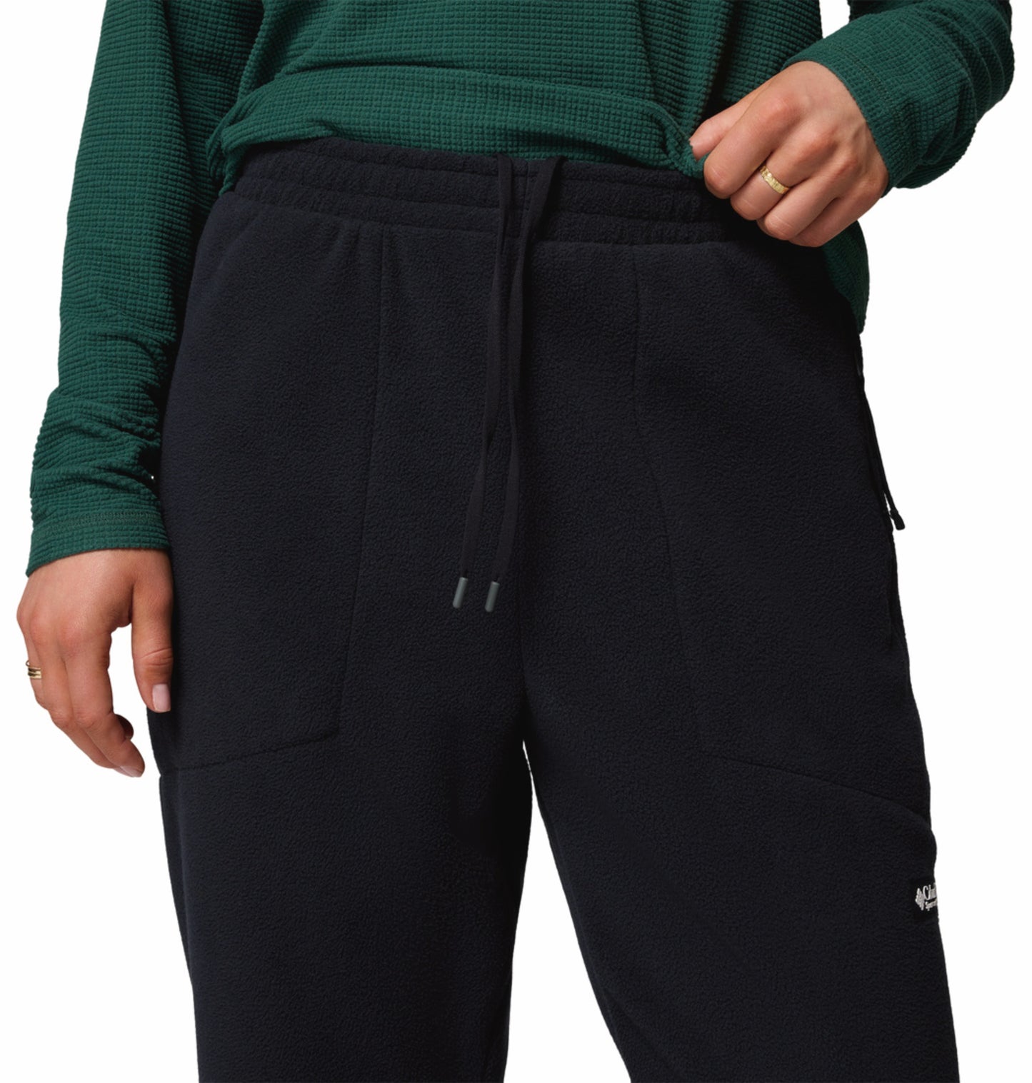 Columbia Women Black Sequoia Grove Fleece Jogger
