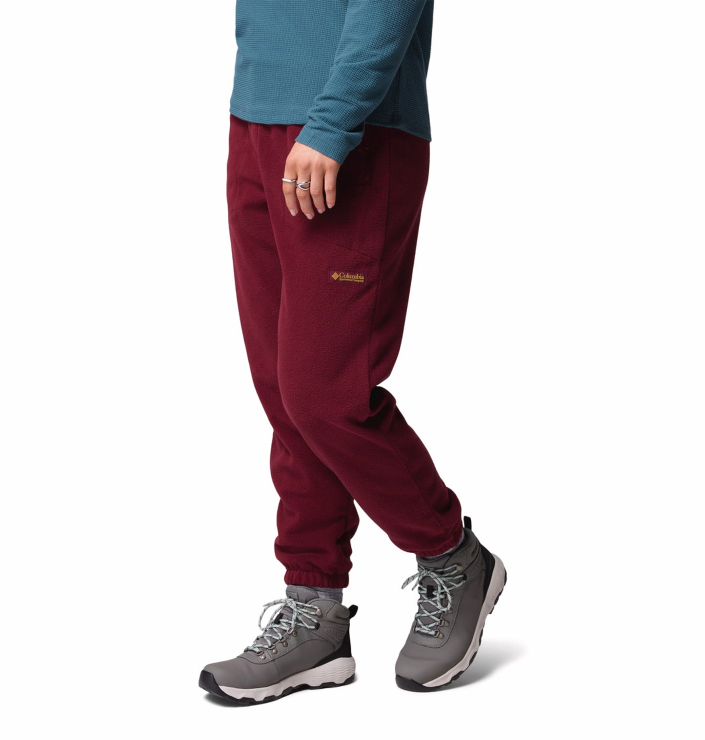 Columbia Women Red Sequoia Grove Fleece Jogger
