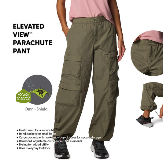 Columbia Womens Green Omni-Shield Elevated View Parachute Pant