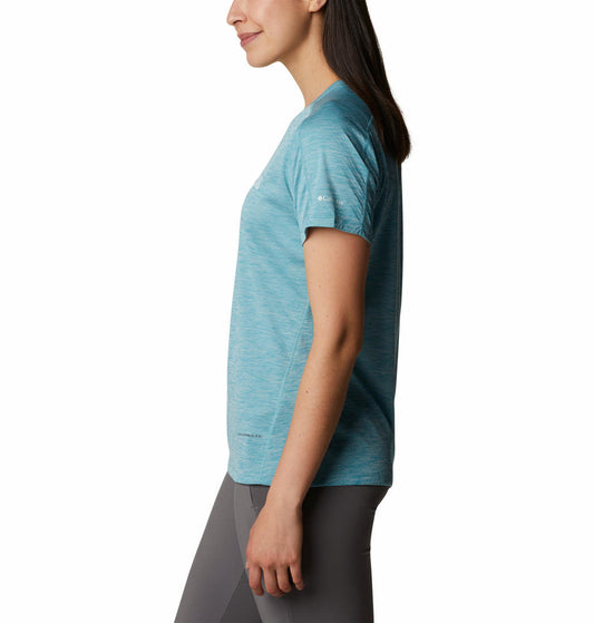 Columbia Women Blue W Zero Rules Graphic Crew T-Shirt