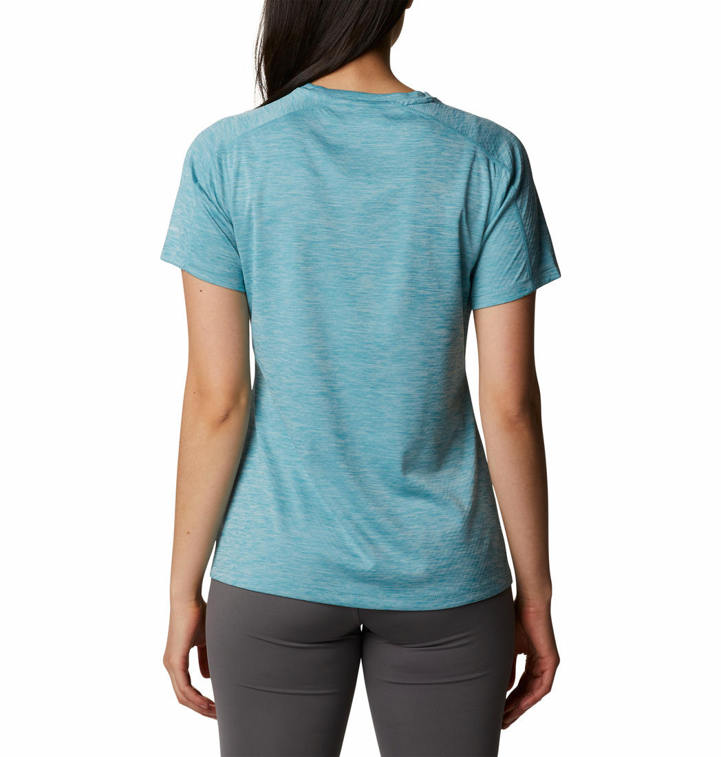 Columbia Women Blue W Zero Rules Graphic Crew T-Shirt