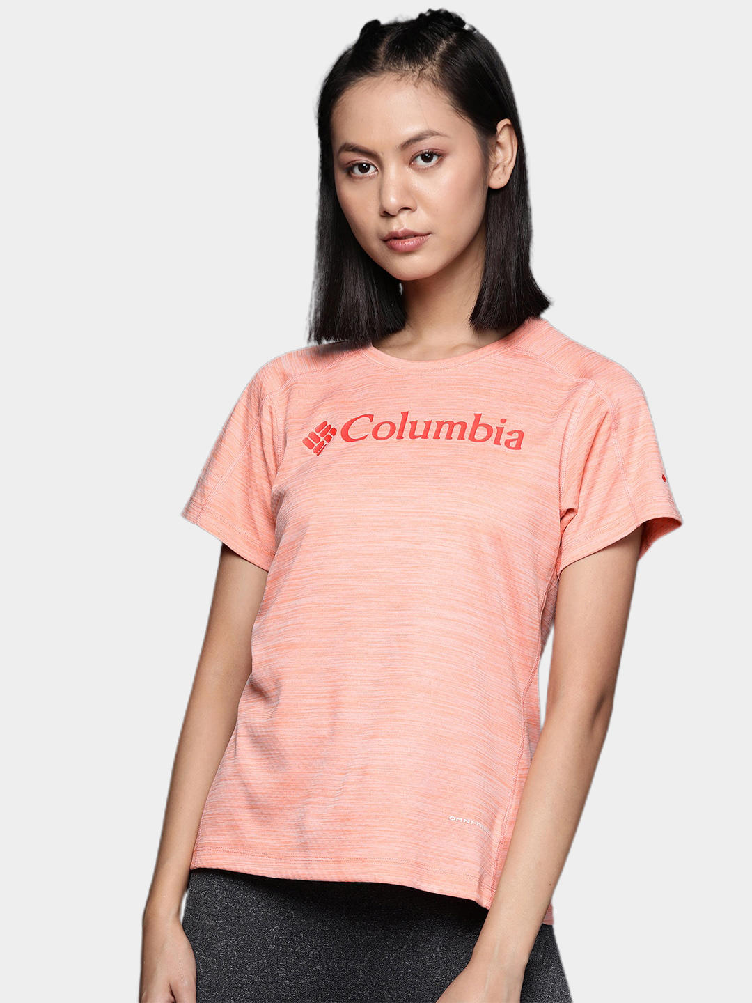 Columbia Women Peach W Zero Rules Graphic Crew T-Shirt